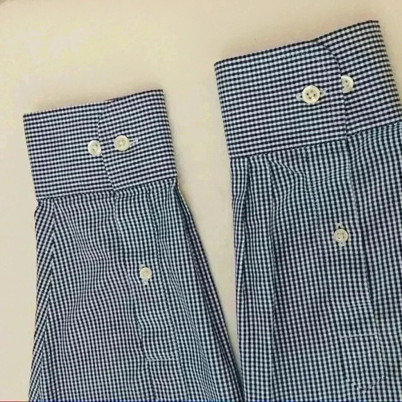 Lands End Shirt No Iron Pinpoint Oxford - Picture 8 of 9